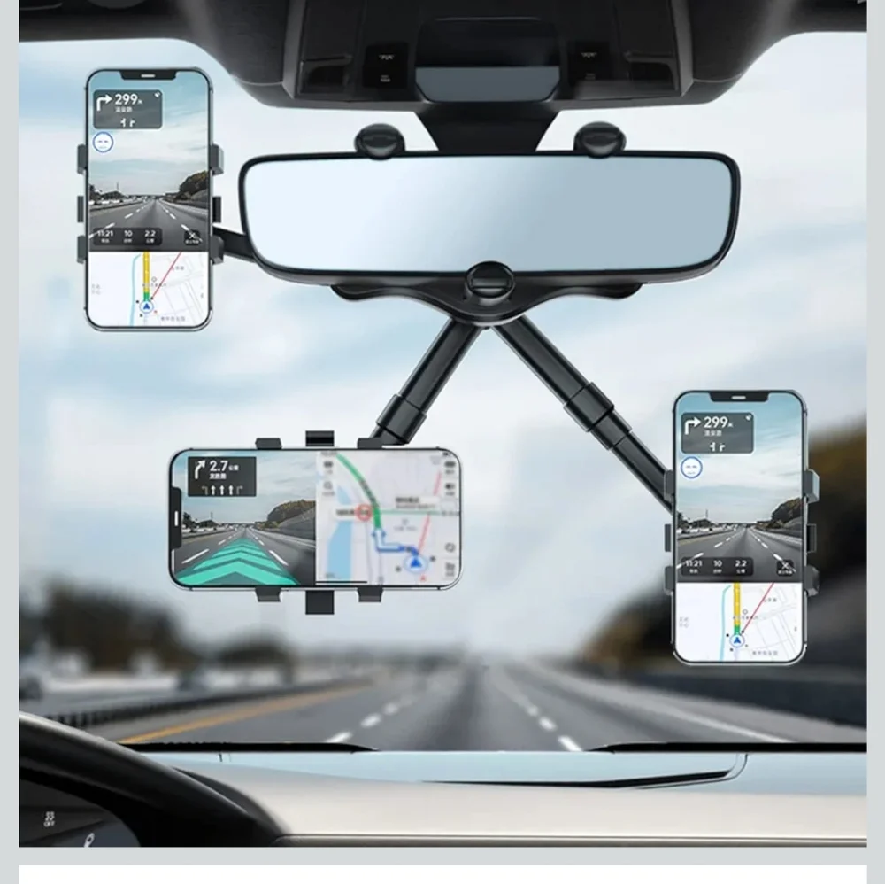 Smart Phone Car Holder, 360 Free Rotating Phone Holder, & Power Bank